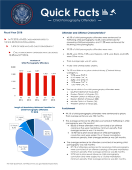 Quick Facts on Child Pornography Offenses