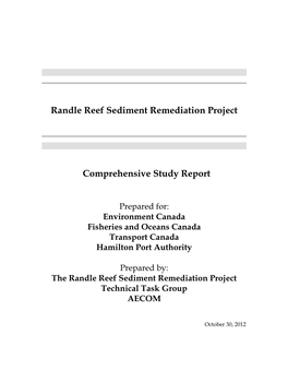 Randle Reef Sediment Remediation Project