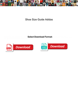 Shoe Size Guide Adidas