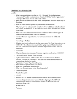 Quiz Study Guide 1 Sp 2013.Docx.Docx