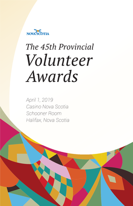 The 45Th Provincial Volunteer Awards