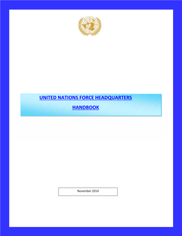 United Nations Force Headquarters Handbook