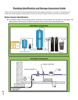 Plumbing Identification and Damage Assessment Guide