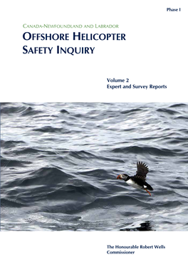Offshore Helicopter Safety Report” Michael Taber