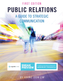 Public Relations: a Guide to Strategic Communication