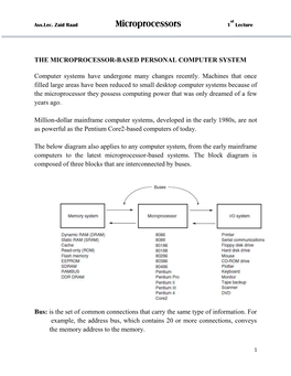 Microprocessors 1 Lecture