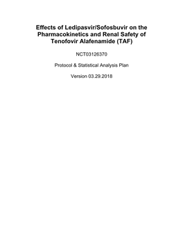 Study Protocol and Statistical Analysis Plan