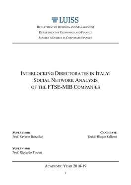 Of the Ftse-Mib Companies