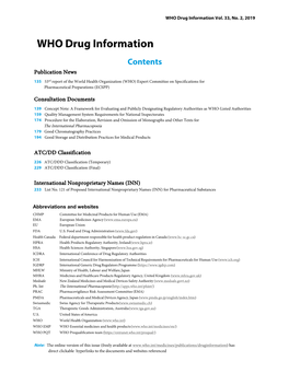 WHO Drug Information Vol