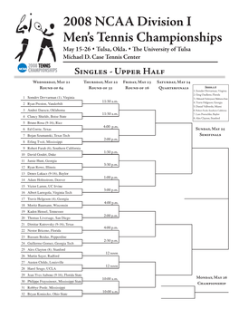 2008 NCAA Division I Men's Tennis Championships