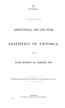 Statistics of Victoria