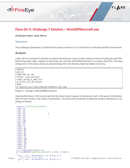 Flare-On 5: Challenge 7 Solution – Worldofwarcraft.Exe