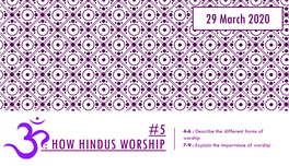 5 : How Hindus Worship