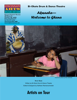 Ghana Fax 513-977-4150 Education@Cincinnatiarts.Org