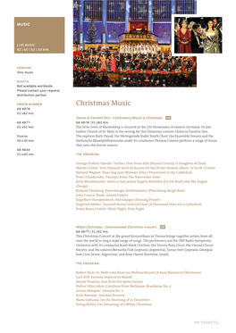 Christmas Music 68 4878 01 X 82 Min