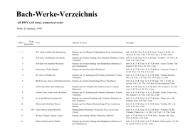 Bach-Werke-Verzeichnis