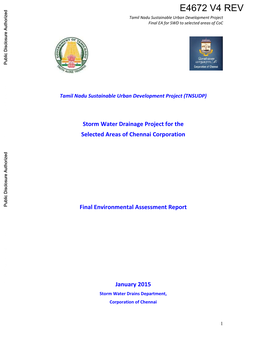 Tamil Nadu Sustainable Urban Development Project Final EA for SWD to Selected Areas of Coc