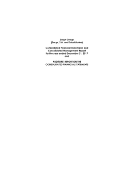 Consolidated Financial Statements and Consolidated Management Report for the Year Ended December 31, 2017 And