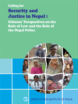 In Nepal : Citizens’ Perspectives on the Rule of Law and the Role of the Nepal Police