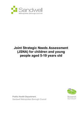 (JSNA) for Children and Young People Aged 5-19 Years Old