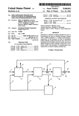 United States Patent [19] [11] Patent Number: 5,368,832 Buckholtz Et A1