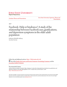 A Study of the Relationship Between Facebook Uses, Gratifications, And