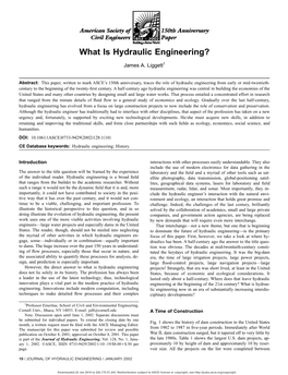 What Is Hydraulic Engineering?