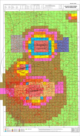 Colour Coded Zoning Map of Bangalore