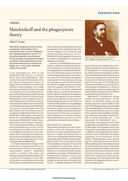 Metchnikoff and the Phagocytosis Theory