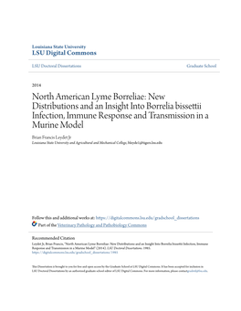 New Distributions and an Insight Into Borrelia
