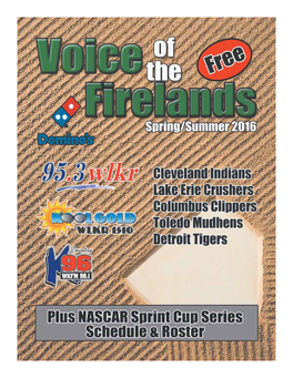 Spring 2016 Voice of the Firelands Magazine 1 Cleveland Indians 2016 Season Preview