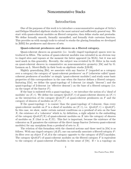 Noncommutative Stacks