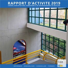 Rapport D'activité 2019