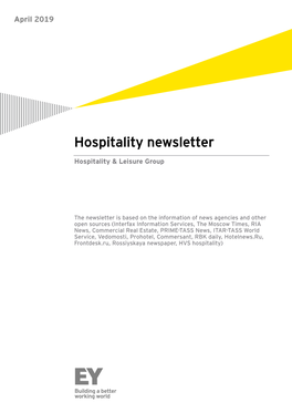 Hospitality Newsletter