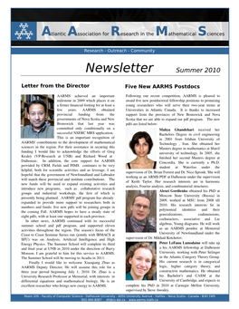 Newsletter Summer 2010