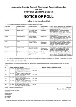 Chorley-Notice-Of-Poll.Pdf