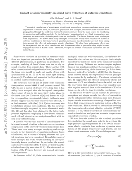 Arxiv:1908.10927V1 [Cond-Mat.Mtrl-Sci] 28 Aug 2019 Calculations, and a Variety of Alloying Elements and Crys- 2 Tal Structures Has Been Considered