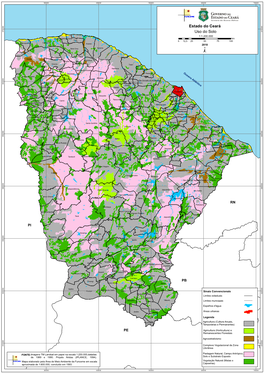 Mapa De Uso E Ocupação Do Solo Do Estado Do Ceará