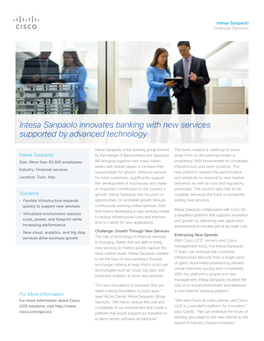 Intesa Sanpaolo Innovates Banking with New Services Supported by Advanced Technology