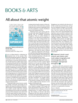 About That Atomic Weight