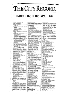 1920-02-00 Index