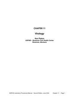 Chapter 11: Virology
