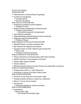 Plate Tectonics