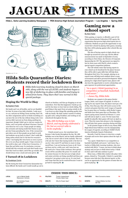 Hilda Solis Quarantine Diaries: Environment and Add to Personal Development