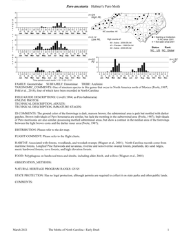 Moths of North Carolina - Early Draft 1