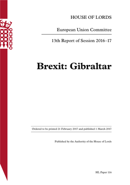 Brexit: Gibraltar