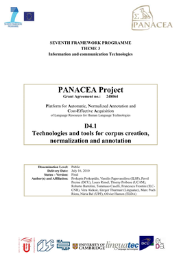 Panacea D4.1