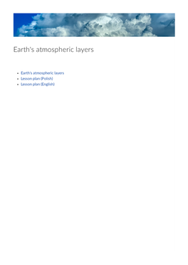 Earth's Atmospheric Layers