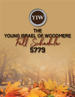 YOUNG ISRAEL of WOODMERE STAFF WEEKDAY Minyanim Always Here for You