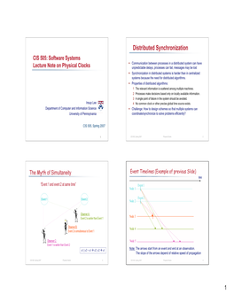 Distributed Synchronization